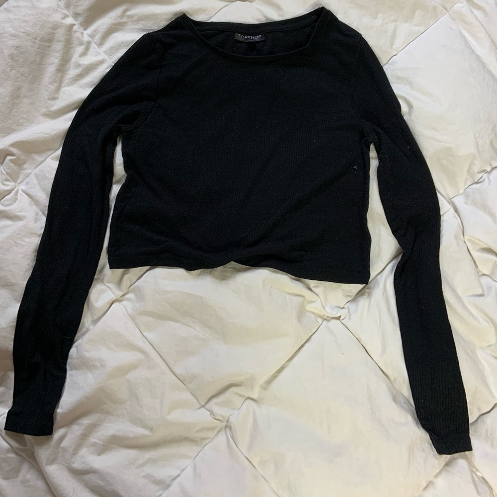 🔆3/$15🔆Topshop Ribbed Long Sleeve Crop Top